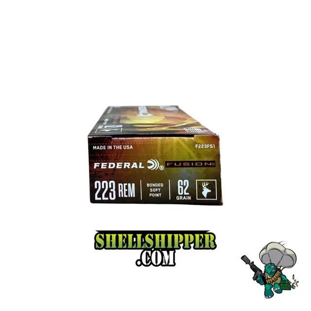 Federal 223 Rem Fusion 62gr 20rds Shellshipper 